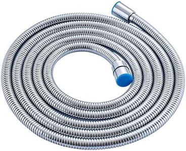 KINIK Diamond Stainless Steel Chrome Finished 2 Meter Flexible Shower Hose, Handshower Hose, Shower Tube and Health Faucet Tube for Bathroom