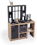 SMOBY Kitchen Loft – Urban Style Kitchen Includes 32 Accessories, Stylish Shelving, Play Crockery and Cutlery. Ideal Educational Interactive Gift for a Little Chef