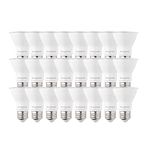 Luminus Led PAR20 Bulbs 50W Equivalent (7W) 550 Lumens, 25000 Hour Lifespan, Dimmable, 3000k Bright White, 24 Pack