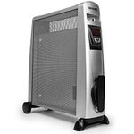 Duronic Electric Heater HV102 SR Oil Free Convection Heaters, Micathermic Panel Heaters, Portable Radiator with Mica Panels Convector Radiators for Heating Up Homes, Bedrooms, Offices & Garage Spaces