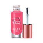 LAKMÉ 9 To 5 Primer + Glossy Finish Nail Colour|| Pinkflash|| 6Ml