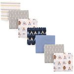 Luvable Friends 7 Piece Flannel Receiving Blanket, Tribe, One Size