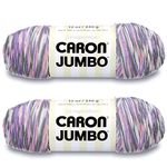 Caron Jumbo Prints Easter Basket Yarn - 2 Pack of 340g/12oz - Acrylic - 4 Medium (Worsted) - 595 Yards - Knitting/Crochet