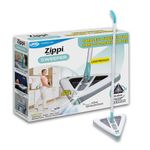 JML Zippi Triangular Floor Cleaner - Cord-Free, Lightweight and Compact Electric Cleaning Brush - Rechargeable Sweeper with High-Speed Spinners, Hard Floor and Carpet Friendly - 30min Run Time