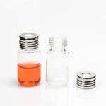 Headsapce Vial, 22.5x46mm, 10ml Precision Screw Top Clear Borosilicate Glass Vial with 18mm Magnetic Screw-Thread Caps, PTFE/Silicone Septa, Pack of 100