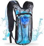 Transparent Clear Sojourner Rave Hydration Pack - Hydration Backpack - Hydropack with 2L Bladder - Water Backpack for Festivals, Hiking, Running, Biking and More