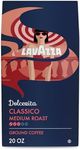 Lavazza Classico Ground Coffee Blend, Medium Roast, Authentic Italian, Blended And Roasted in Italy, Non GMO, Value Pack, A Full bodied with rich flavor and notes of dried fruit, 20 Ounce (Pack of 9)