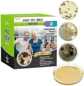 Mold Test Kit for Home Within 6 Individual Tests,DIY Detector at Home,Surface Mold,HVAC,Indoor Air Quality Testing Kits,Black Mold Testing,Includes Detailed Mold Identification Guide and Free Lab