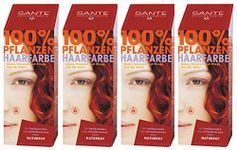 SANTE Plant Hair Colour Natural Red 4 x 100 g