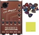 LR Baggs para DI Acoustic Guitar Preamp and 5-Band EQ Bundle w/ 12-Pack Fender Guitar Picks & Liquid Audio Polishing Cloth
