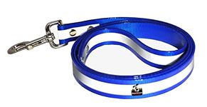 Downtown Pet Supply Reflective Dog and Cat Safety Leash Lead, Durable Strong TPU Leash, Suitable for Small Medium and Large Cats or Dogs, Color Blue