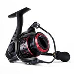 Ashconfish Fishing Reel, Freshwater and Saltwater Spinning Reel, Come with 109Yds Braid line. Lightweight Body, 5.0:1 Gear Ratio, 7+1 Steel BB, Max 17.6lbs Carbon Drag, Metal Spool &Handle,CF5000