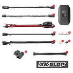 XK-GLOW KS-Moto-Advance LED Accent Light Kit (10pc Xkchrome App Control Motorcycle,Millions of Colors Patterns for Harley Honda Yamaha Suzuki Kawasaki)