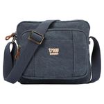 Troop London TRP0235 Classic Canvas Across Body Bag Denim