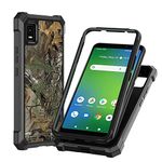 Ailiber for Cricket Debut Smart Phone Case, Cricket Debut Smart Case with Screen Protector, 2 Layer Structure Protection, Shockproof Corner TPU Bumper, Heavy Duty Rugged Cover for Debut Smart-Camo