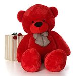 HUG 'n' FEEL SOFT TOYS 3Feet Red Giant Teddy Bear Soft, Plush, And Cuddly Stuffed Animal For Kids, Birthdays, Anniversaries, Valentine's Day, And Special Occasions Large Huggable