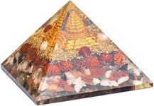 Orgonite Shop Energy Generator Shri Yantra Orgone Pyramid - Ultimate Protection, Wealth Attraction, Feng Shui, and Healing Pyramid for Meditation and Vastu for Home