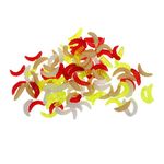 100 Pieces Soft Plastic Fishing Lures Artificial Baits Maggots Worms Fish Tackle Toy