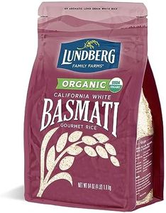 Lundberg Basmati Rice, Organic Long Grain White Rice - Non-Sticky, Fluffy, Nutty, Aromatic Rice, Vegan Food, Healthy Meals, Gluten-Free Rice Grown in California, 64 Oz