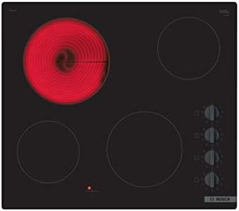 Bosch Home & Kitchen Appliances Bosch PKE611CA3E Electric hob, 60 cm, Black, Built in, Serie 2