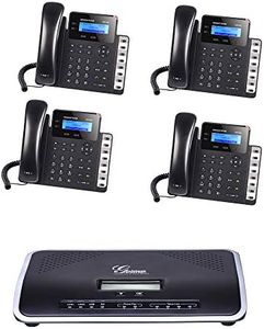 Grandstream GXP1628 IP Phone 4-UNITS with UCM6204 4 Port IP PBX Gigabit