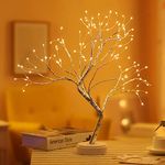 Fairy Tree Table Lamp,Fairy Night Light, DIY Adjustable Branch,108 LED USB Battery Powered Gift for Mother's Day Girls Women Teens Home Room Party Wedding Decoration