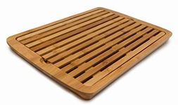 Nerthus FIH 675 Bamboo Bread Board with Collector, Wood