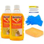 Wallpaper Stripper Bundle for Fast Removal - 2 x Stripping Liquid Bundled with Sponge and Latex Free Gloves - Wallpaper Remover Kit - by Decorator's Friend