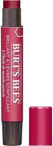 Burt's Bees 100% Natural Origin Lip Shimmer, Rhubarb with Shea Butter and Fruit Oils, 1 Tube, 2.6g