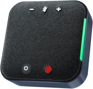 COOLPO Conference Speaker and Microphone Bluetooth Speakerphone with 4 Mics,USB C,360°Voice Pickup & Noise Cancellation on Microphone or Speaker for Work/Teams/Zoom/Home Office