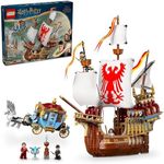 LEGO Harry Potter Triwizard Tournament: The Arrival, Harry Potter Collectible with Beauxbatons Carriage and Durmstrang Ship, Magical Gift for Boys & Girls, Harry Potter Toy for 10 Year Old Kids, 76440