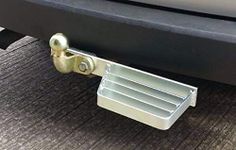 Heavy duty towstep towbar mounted single rear step van, 4x4 in Zinc