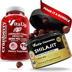 Cranberry with D-mannose Supplement Capsules (90 Capsules) and Shilajit Gummies (60 Gummies) - GMO Free, Gluten Free, Vegan