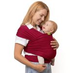 Boba Baby Sling Wrap Newborn - Original Baby Sling Carrier for Newborns and Infants up to 35lbs - Hands-Free Baby Wrap Carrier - Stretchy Baby Wrap Sling & Newborn Sling (Sangria)