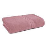 MYTRIDENT Bath Towel for Men Large Size, Cotton Bath Towel for Women, Classic Towel, 525 GSM 100% Cotton Towel for Bath, 1 Pc Bath Towel - Soft Berry