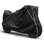 VOLTEMART Scooty Body Cover Compatible with Joy e-Bike Glob | 100% Waterproof | Dust and UV Protection | Triple Stitched| 5-Thread Interlock | Elastic Bottom (Black & White Piping)