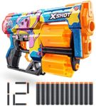 XShot Skins Dread Blaster - Poppy Playtime (Kissy) by ZURU with 12 Darts, Rotating Double Barrel, Air Pocket Dart Technology, Toy Foam Blaster for Kids, Teens and Adults
