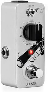 LEKATO Noise Gate Pedal, Noise Killer Guitar Pedal with Soft Hard Modes, Noise Suppressor Pedals for Electric Guitar Bass DC 9V True Bypass