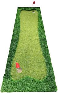 JEF World of Golf Professional Large Realistic Putting Training Mat, 3 Feet by 10 Feet Green