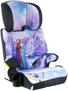 KidsEmbrace High Back Booster Car Seat, Disney Frozen Elsa and Anna Purple, White, Blue