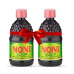 Noni Elixir Joint Health 500ML –Made with Original Noni Fruit Extract, Ashwagandha & 5 More Herbs | Helps to Promote Healthy Joints & Muscles, Natural Detoxifier | Nutraceutical Noni Gold (Pack of 2)