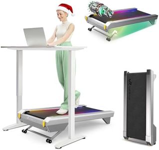 UREVO CyberPad Smart Walking Pad with 14% Auto Incline, Brushless Motorized Under Desk Treadmill for Office Fitness, Elegant Speed Lights, Spacious Surface, Digital Controller, AI-Powered App