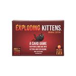 Exploding Kittens Card Game - Original Edition, Fun Family Games for Adults Teens & Kids - Fun Card Games - 15 Min, Ages 7+, 2-5 Players