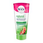 Veet Natural Inspirations Hair Removal Cream, Legs & Body, Sensitive Formula with Natural Grape Seed Oil - 6.76 Fl Oz / 200 mL x 1 Pack