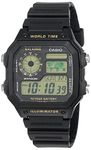 Casio Youth Series Digital Black Dial Men's Watch - AE-1200WH-1BVDF(D098)