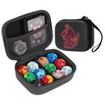 MADCAT Organizer Storage Holder Case Compatible with 12 Bakugan Battle Planet and BakuCores, Armored Alliance, Geogan Rising, (black)