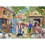 The House of Puzzles - Appletree Lane Jigsaw - 1000 Piece Jigsaws For Adults, Artist Illustrated, Scenic Landscape, Deluxe Puzzle Gifts