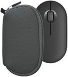 kwmobile Neoprene Case Compatible with Logitech Pebble Mouse 2 M350s / M350 - Case for Mouse Soft Pouch Carry Bag - Dark Grey