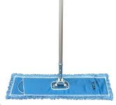 48" Microfiber Dust Mop Kit : (1) Premium Blue Microfiber Dust Mop, (1) Dust Mop Frame & (1) Ergonomic Dust Mop Handle