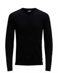 Jack & Jones Men's Jjebasic Knit Crew Neck Noos Jumper, Black, M UK